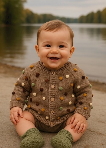 El Örgü  Bebek Tulumları tüm çeşitler - Görsel 9