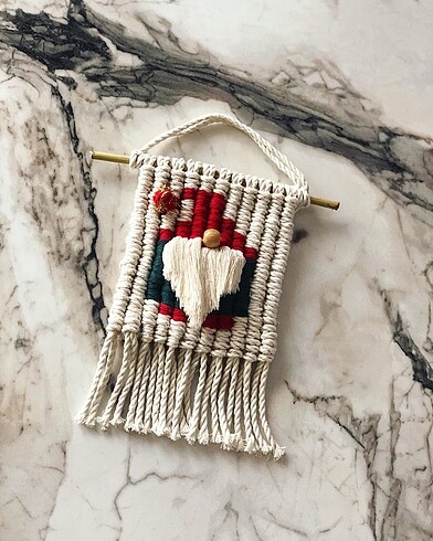 Makrome yeni yıl süsü