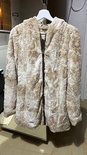 Pull and bear peluş mont