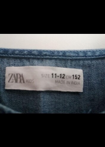 Kız çocuk jeans kumaş elbise