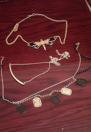 3 adet kolye 10 tl