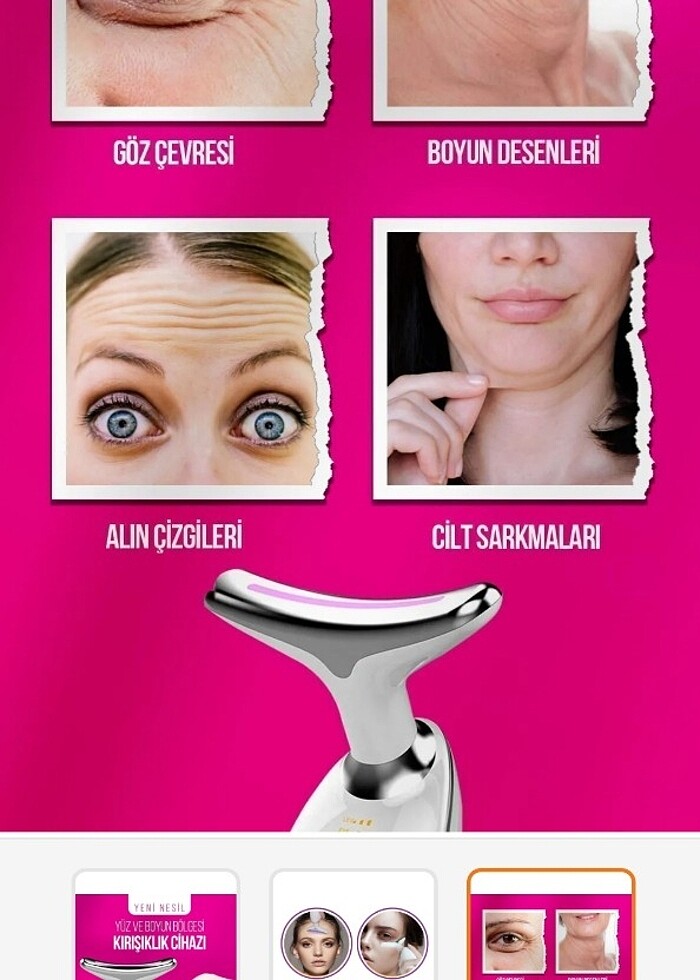 3 kademeli yüz kırışıklık cihazi  - Görsel 2