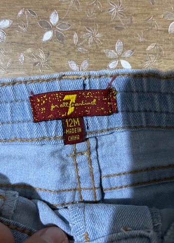 Kız Çocuk Pastel Mavi Denim Pantolon - Görsel 2