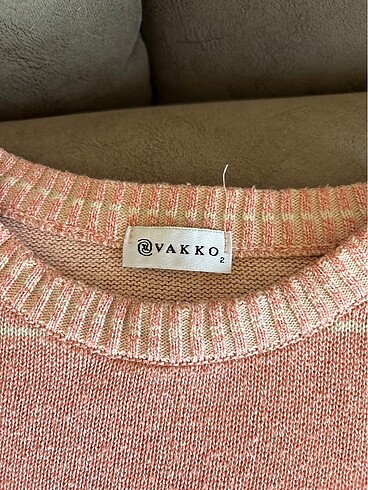 l Beden pembe Renk Vakko pamuklu kazak unisex