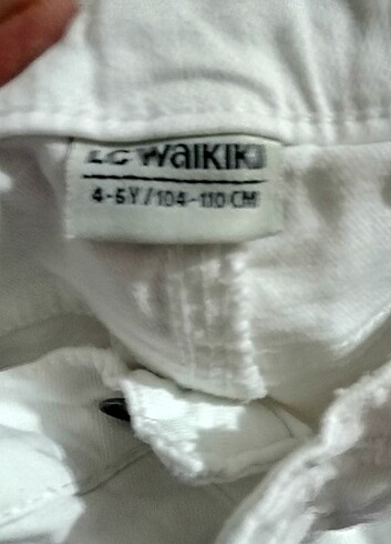LC Waikiki Beyaz erkek çocuk kot pantalonu