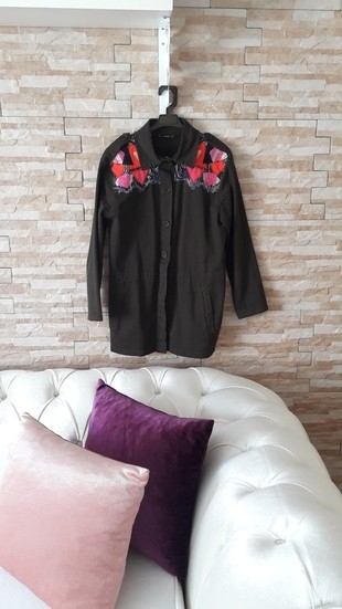 haki yesil trenckot