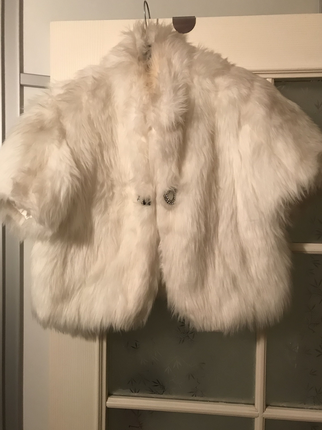 Beyaz mini kürk 