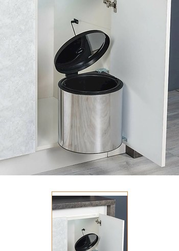 Gri Model dolap içi çöp kovası - Görsel 6