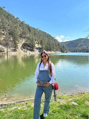 Bahçivan tulum salopet hamilelik - Görsel 7