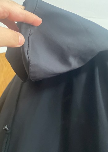 Siyah trençkot - Görsel 8