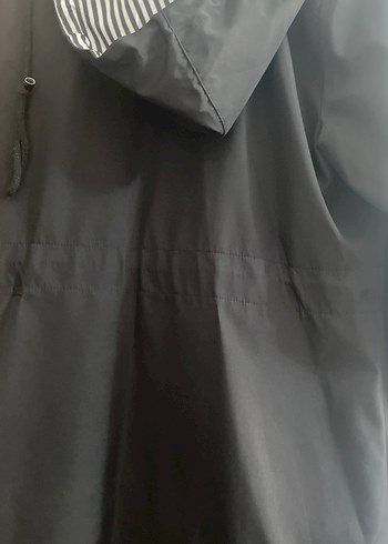 Siyah trençkot - Görsel 7