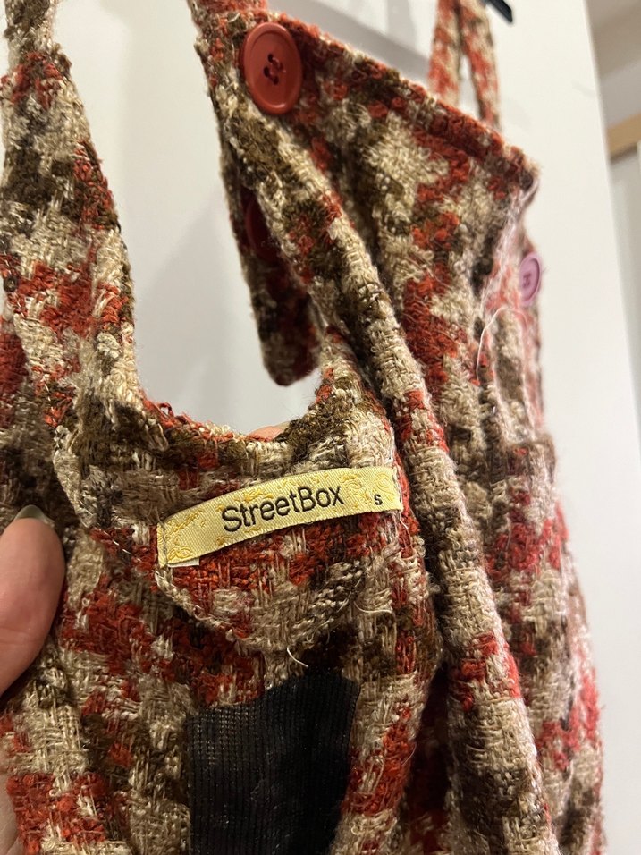 Desenli Yün Kadın Tulum - Görsel 4