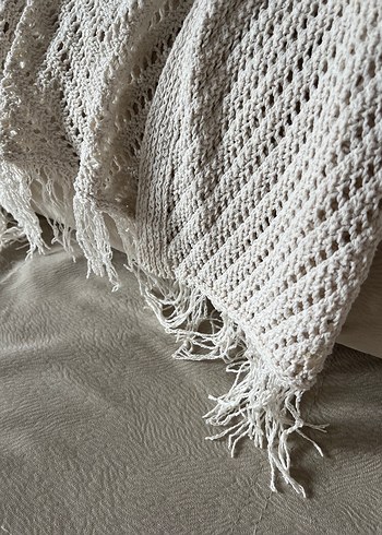 Bohem Krem Triko Hırka - Görsel 4