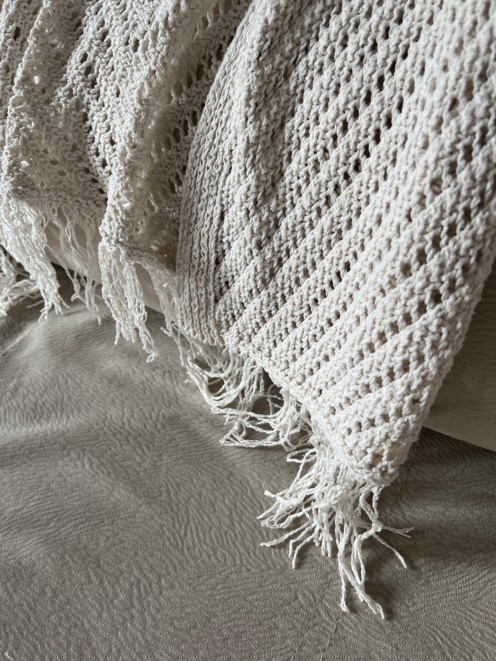 Bohem Krem Triko Hırka - Görsel 3