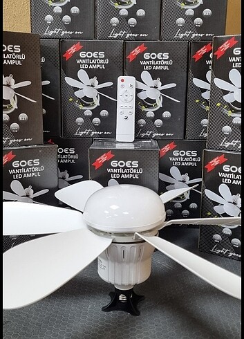 GOES MARKA VANTİLATÖRLÜ LED AMPÜL