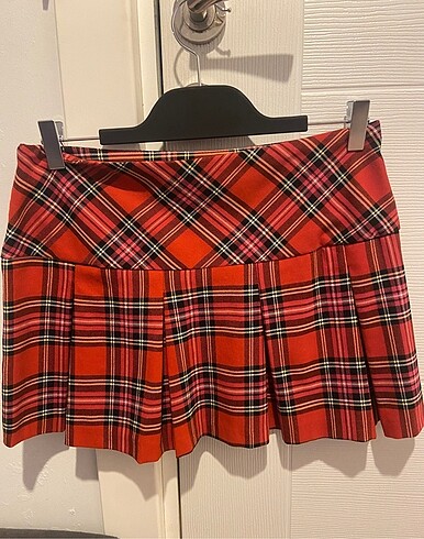 Bershka Bershka Ekose Mini Etek