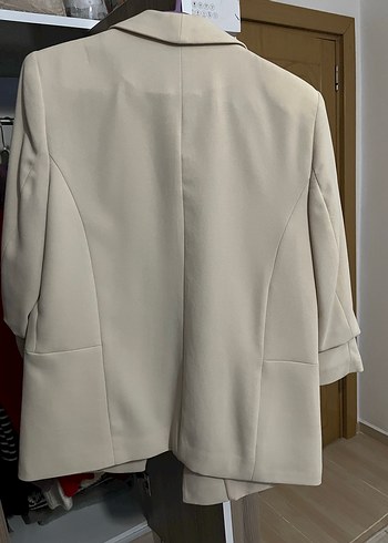 Koton Business Bej Şal Yaka Şık Ceket - Sıfır Ayarında - Görsel 4