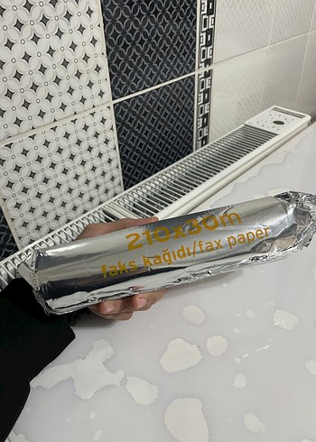 210x30m Gri Altın Renk Faks Kağıdı - Görsel 2