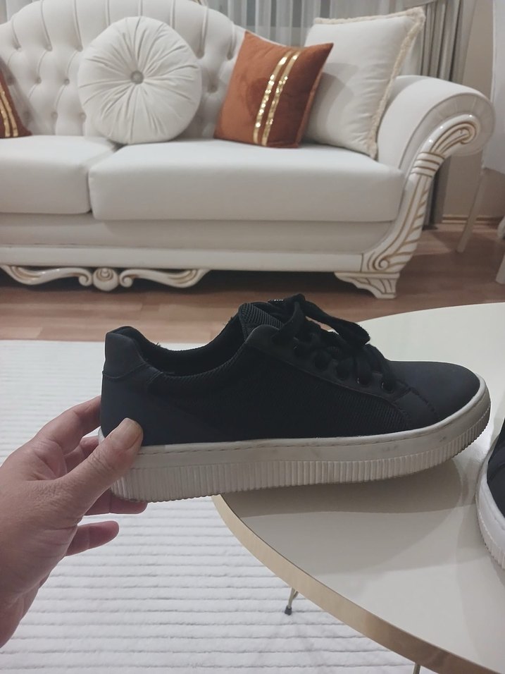 Siyah Kadın Günlük Spor Ayakkabı - Görsel 3