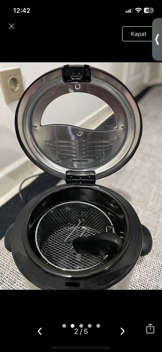 Mavi Ev Fritözü Gri Gövde - Görsel 2