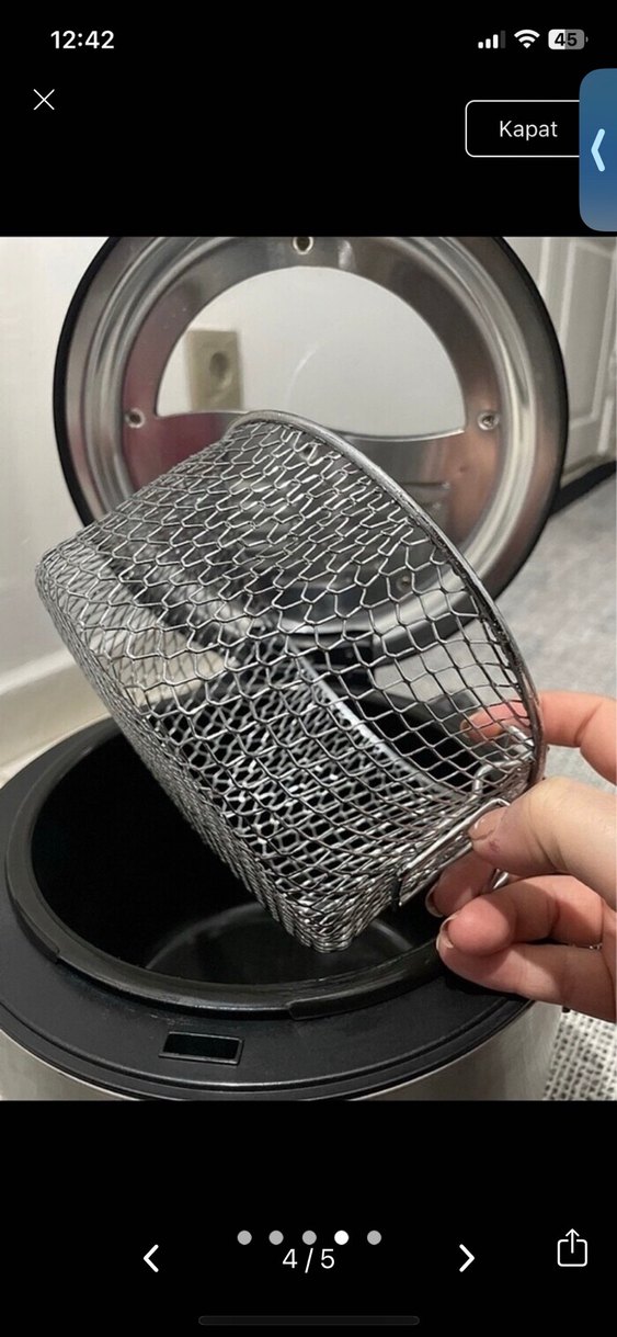 Mavi Ev Fritözü Gri Gövde - Görsel 4