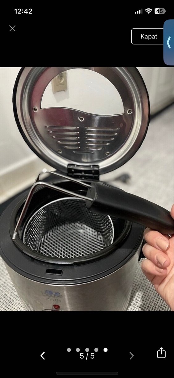 Mavi Ev Fritözü Gri Gövde - Görsel 5