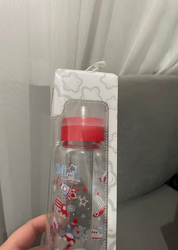 Baby Soft 250ml Cam Biberon Kırmızı - Görsel 2