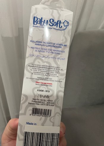 Baby Soft 250ml Cam Biberon Kırmızı - Görsel 3