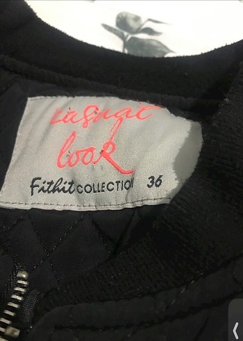 Siyah Fermuarlı Kapitone Mont - Görsel 2