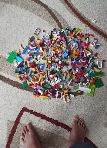  karışık lego classic 645 adet ve lego polisler