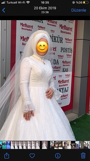 Tesettür gelinlik 