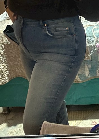 Mavi Kot pantolon trendyolmilla curve 42 beden - Görsel 2