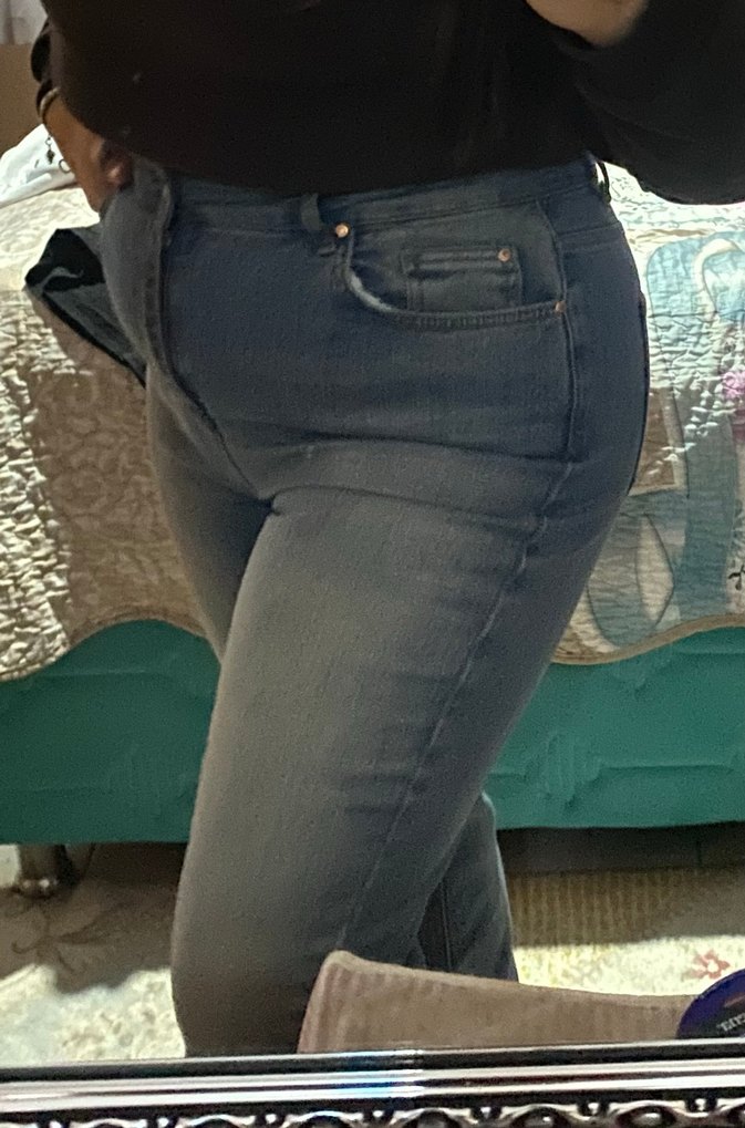 Mavi Kot pantolon trendyolmilla curve 42 beden - Görsel 2