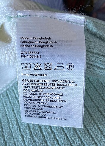 l Beden çeşitli Renk H&m orijinal salaş kazak
