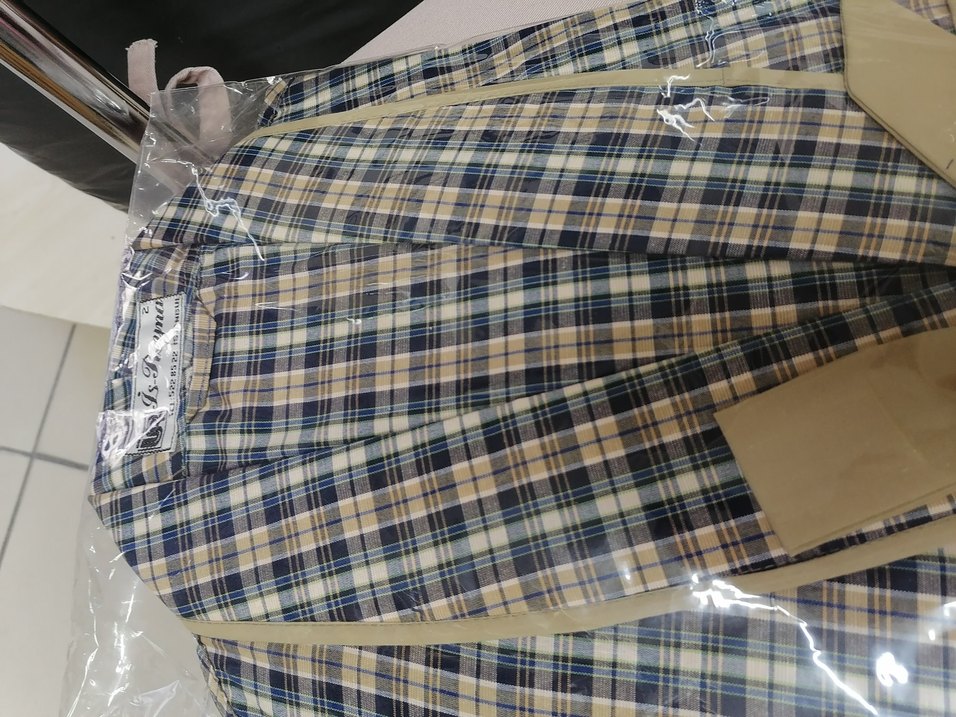 Bej Ekoseli Erkek sabahlık - Görsel 2