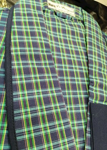 Çok Renkli Kareli Erkek sabahlık - Görsel 2