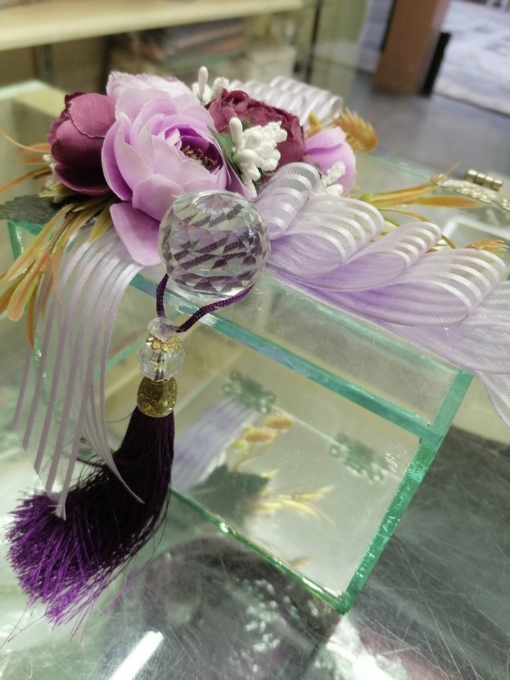 Mor Püsküllü Bohem söz nişan cam kutu sandık - Görsel 2