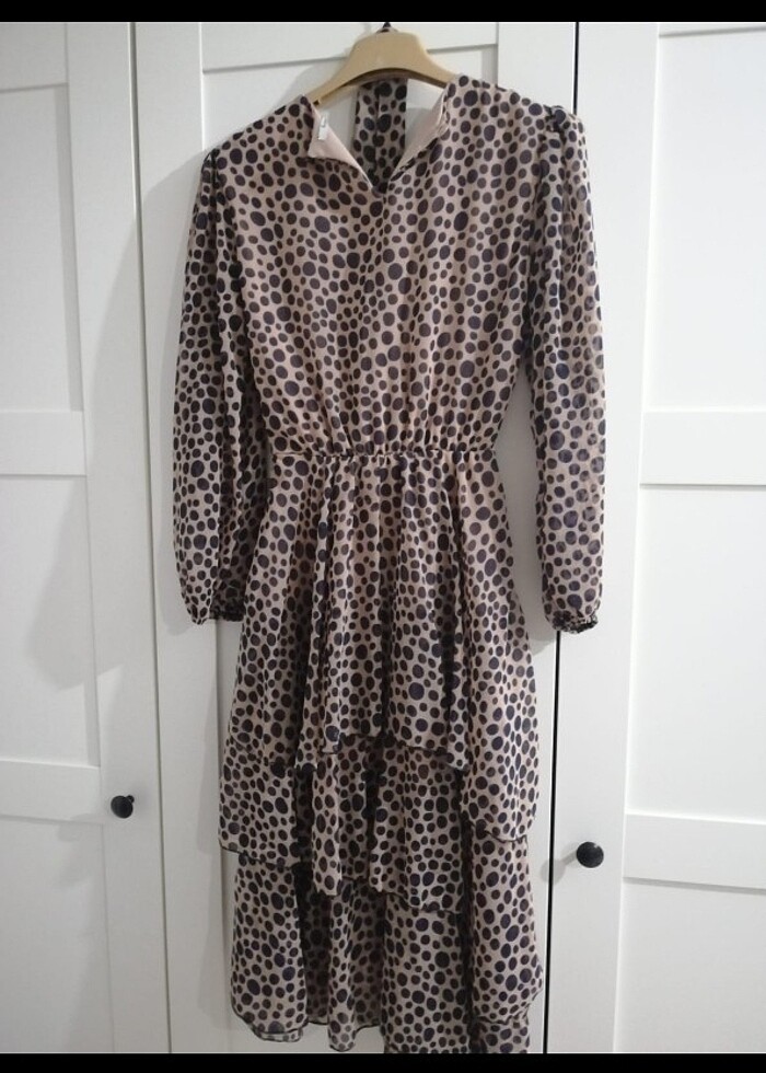 Şifon elbise - Görsel 4