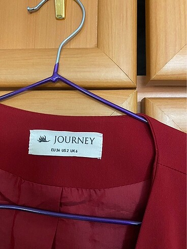 xs Beden kırmızı Renk Journey ceket