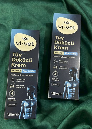 Vi-Vet Erkekler İçin Tüy Dökücü Krem 125ml