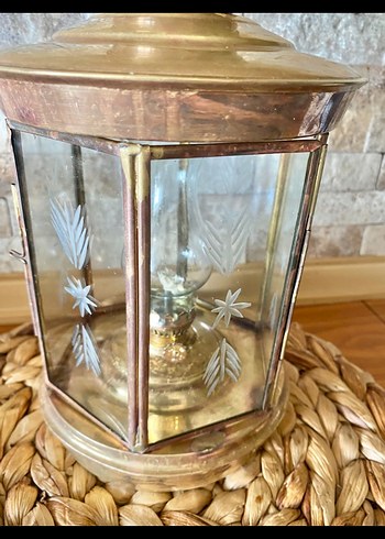 Pirinç Renkli Dekoratif Fener - Görsel 3