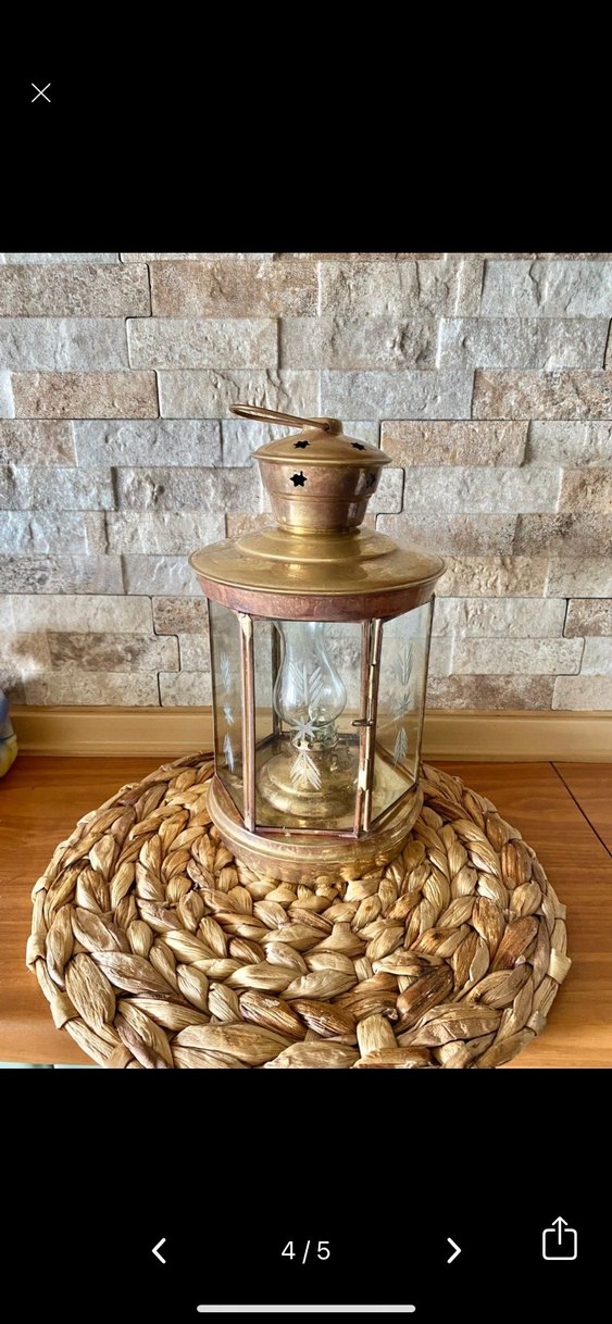 Pirinç Renkli Dekoratif Fener - Görsel 4