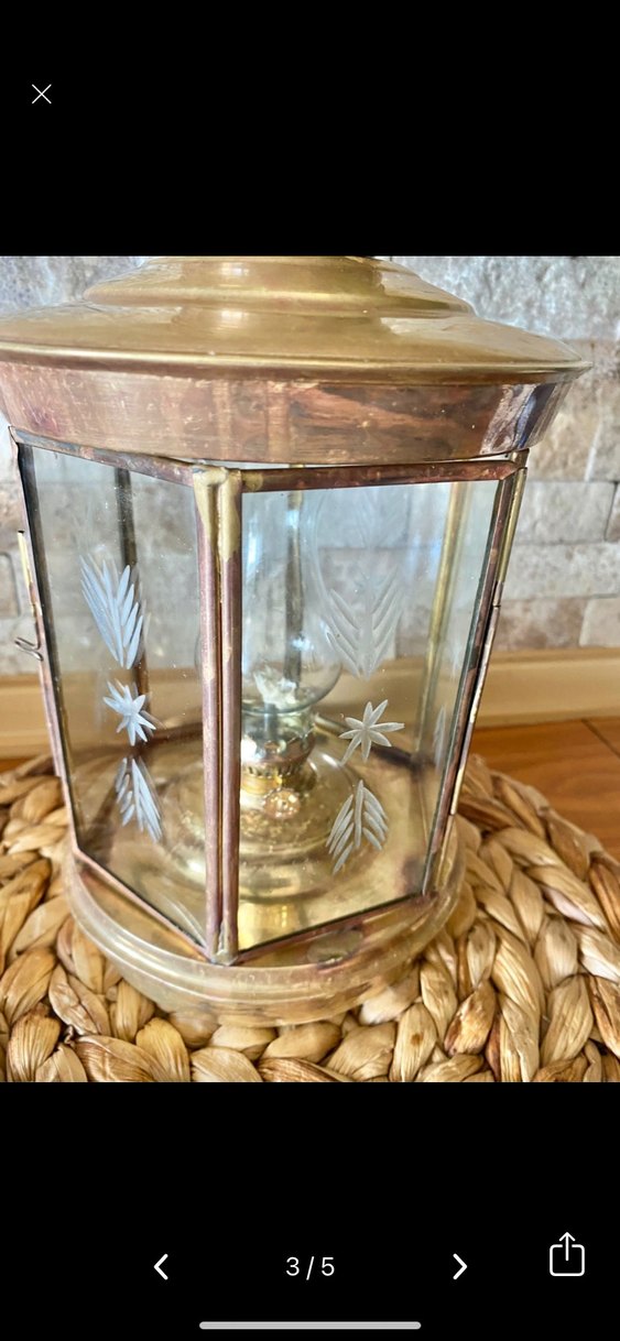 Pirinç Renkli Dekoratif Fener - Görsel 3