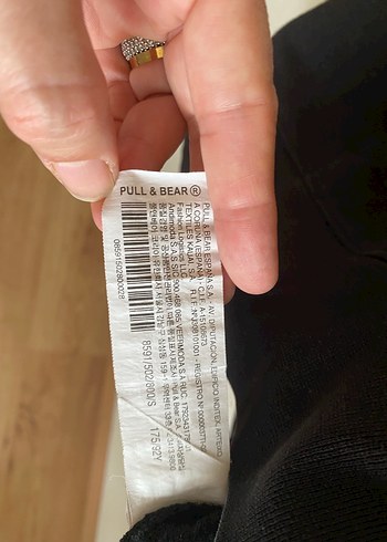 Pull&Bear Siyah Erkek Rozet - Görsel 5