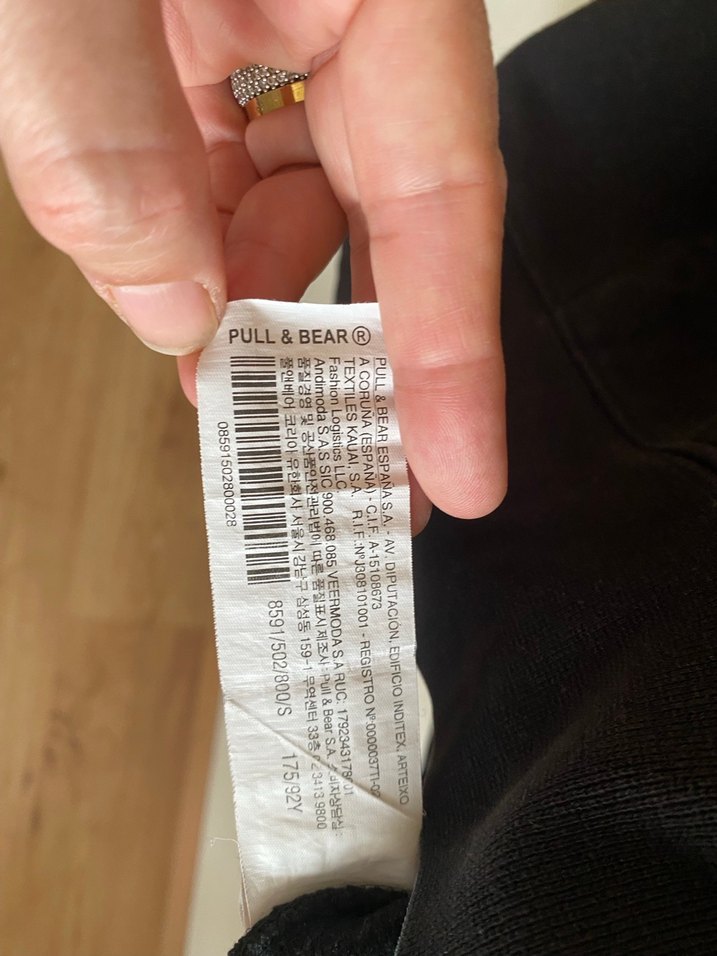 Pull&Bear Siyah Erkek Rozet - Görsel 5