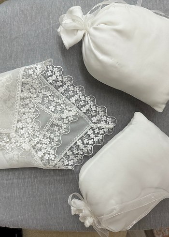  Beden beyaz Renk Dantel Detaylı Söz tepsisi Aksesuarı