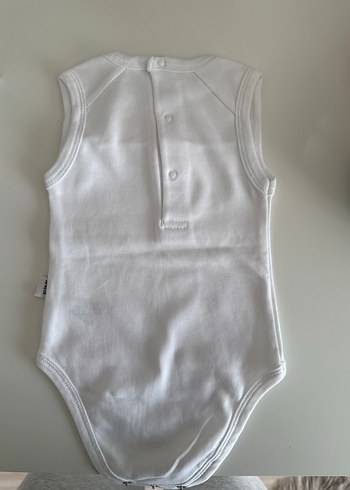 Beyaz Dantel Nakışlı Kolsuz Bebek Body - Görsel 4