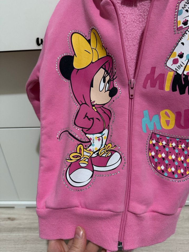 Kız Çocuk Kapüşonlu Fermuarlı Sweatshirt - Görsel 2