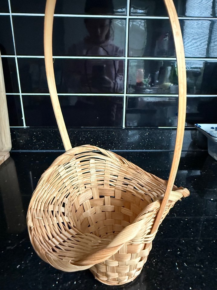 Bej Hasır Sepet - Görsel 2