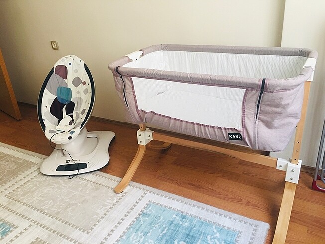 Kanz anne yanı beşik ve 4 moms otomatik sallanan anakucağı